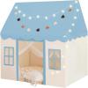 imagePlay Tent with Mat Star Light Large Kids Playhouse with Windows Easy to Wash Indoor and Outdoor Play Tents for Kids Little Dove Toys for Girls Boys 47x40x52 Beige Playhouse Large SizeBlue Play Tent