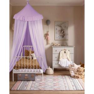 Bed Canopy with Star Lights, Double Layer Canopy for Bed, Princess Play Tent for Girls Room, Breathable Canopy Bed Curtain for Children Reading Nook, Machine Washable Canopy, 25.6”x106”, Pink(40″W x 106″L (Pack of 1))