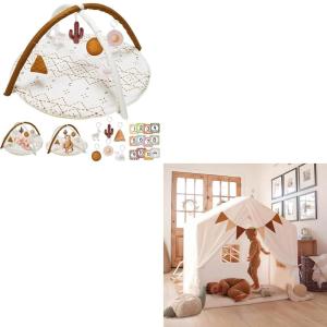Tummy Time Activity Mat+Kids Play Tent