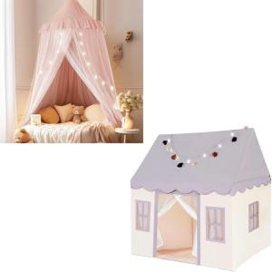 little dove Bed Canopy + Large Kids Tent with mat